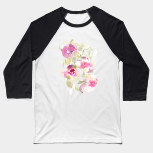 Persephone Rose Watercolor Collection Baseball T-Shirt